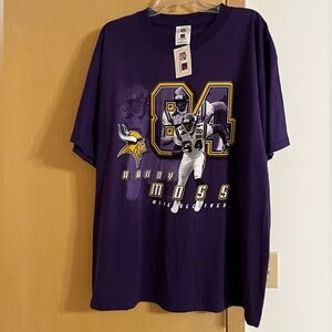 Vintage Randy Moss purple Vikings Tshirt NWT - XL
